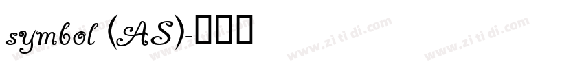 symbol (AS)字体转换